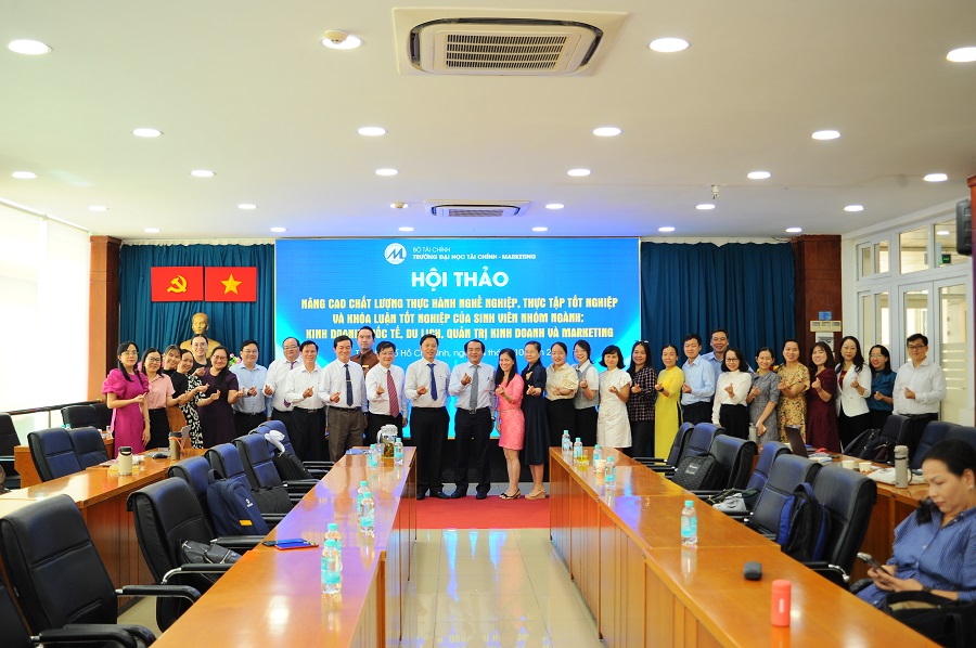 Hội thảo nâng cao chất lượng thực hành nghề nghiệp, thực tập tốt nghiệp và khóa luận tốt nghiệp của sinh viên nhóm ngành Kinh doanh quốc tế, Du lịch, Quản trị kinh doanh và Marketing