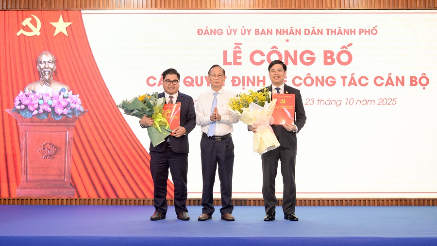 Đảng ủy UBND thành phố công bố quyết định chỉ định Bí thư, Phó Bí thư Đảng ủy UFM nhiệm kỳ 2025 – 2030