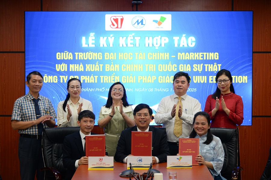 UFM ký kết thỏa thuận hợp tác với NXB Chính trị Quốc gia Sự thật