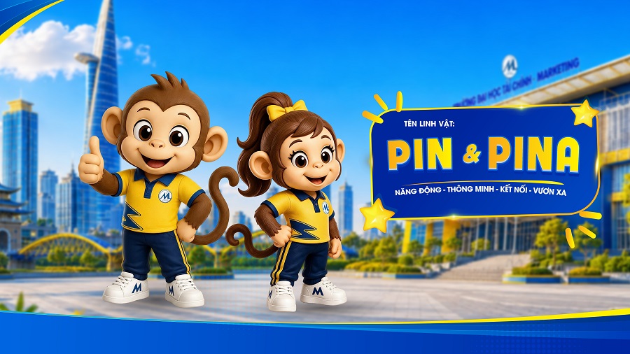 UFM giới thiệu bộ linh vật mới PIN và PINA