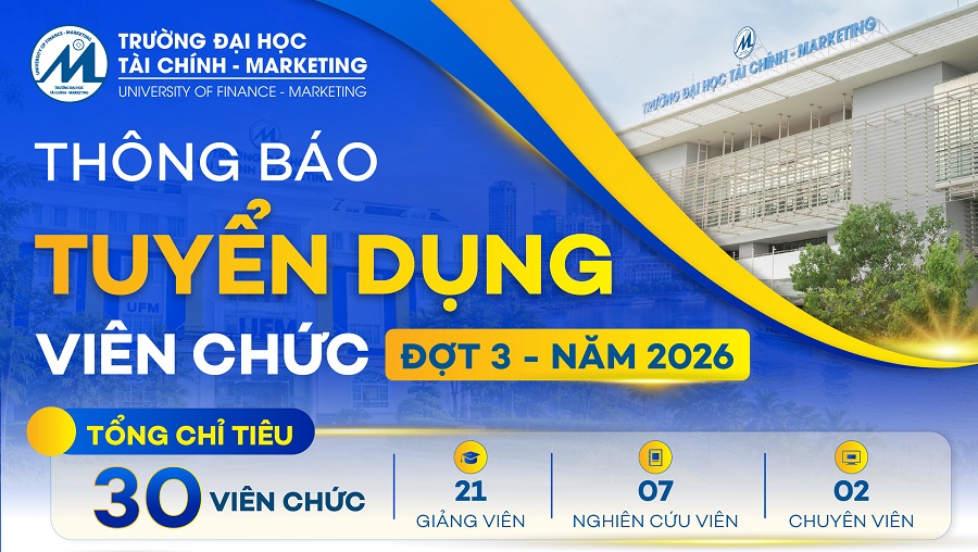 UFM tuyển dụng 30 viên chức đợt 3 năm 2026