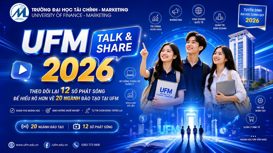 Hiểu rõ ngành nghề đào tạo tại UFM thông qua UFM Talk & Share 2026