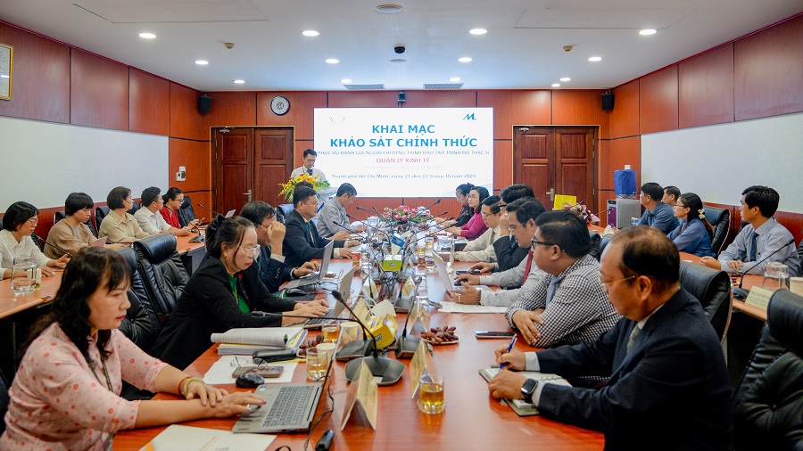UFM khai mạc đợt khảo sát chính thức đánh giá ngoài chương trình đào tạo thạc sĩ ngành Quản lý kinh tế