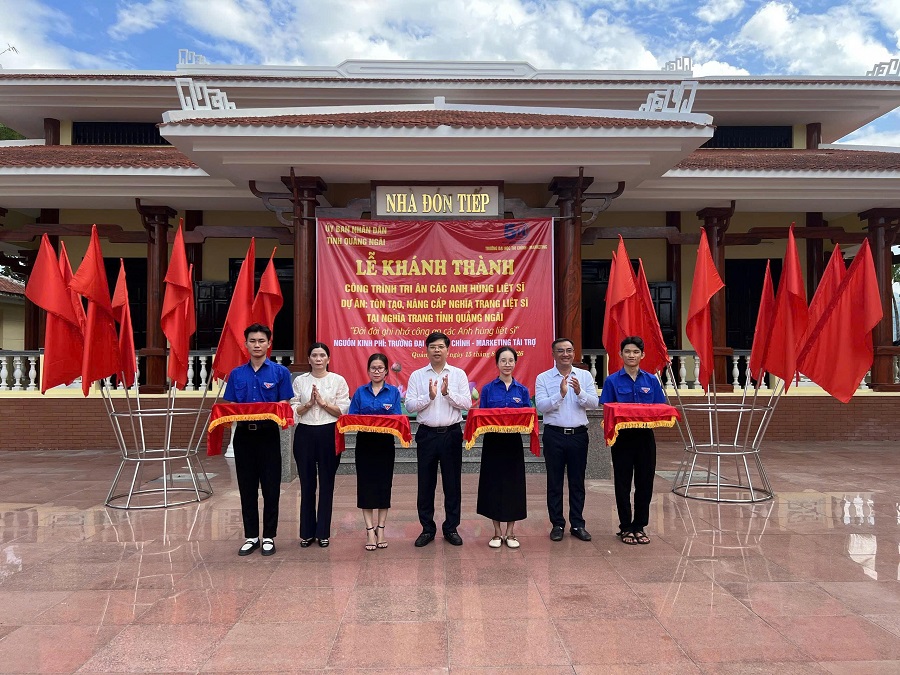 UFM khánh thành công trình tôn tạo, nâng cấp tại Nghĩa trang Liệt sĩ tỉnh Quảng Ngãi