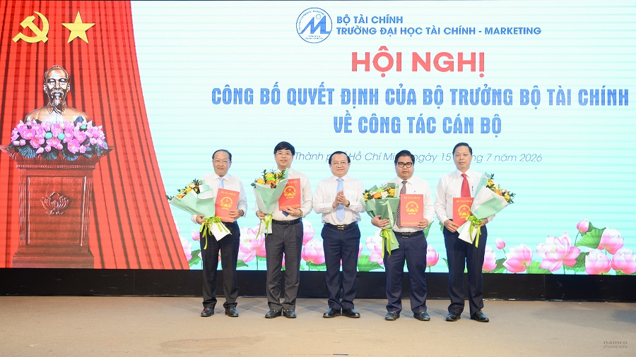 Trường Đại học Tài chính – Marketing kiện toàn bộ máy lãnh đạo, tạo động lực bứt phá trong giai đoạn mới